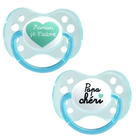 Dodie sucette anatomique 0-6 mois silicone 2 sucettes DODIE - Sucettes & Attaches